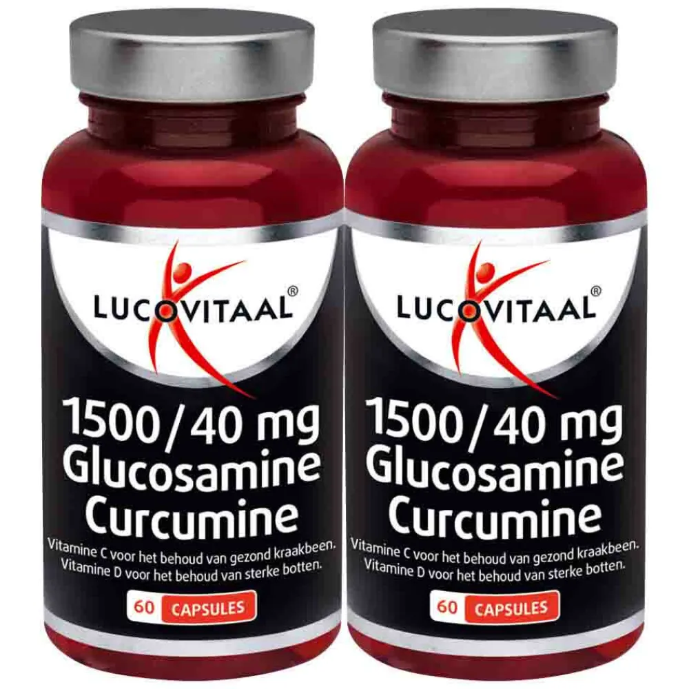 Sale 2x Glucosamine Curcumine 1500/40mg 60 capsules Speciale Bestanddelen