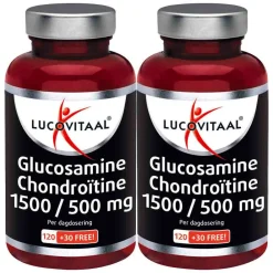 2x Glucosamine Chondroïtine 1500/500 mg 150 tabletten^Lucovitaal