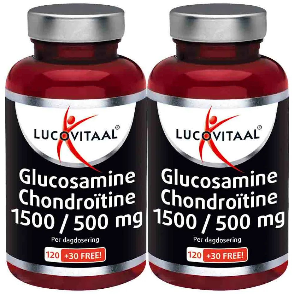 2x Glucosamine Chondroïtine 1500/500 mg 150 tabletten^Lucovitaal