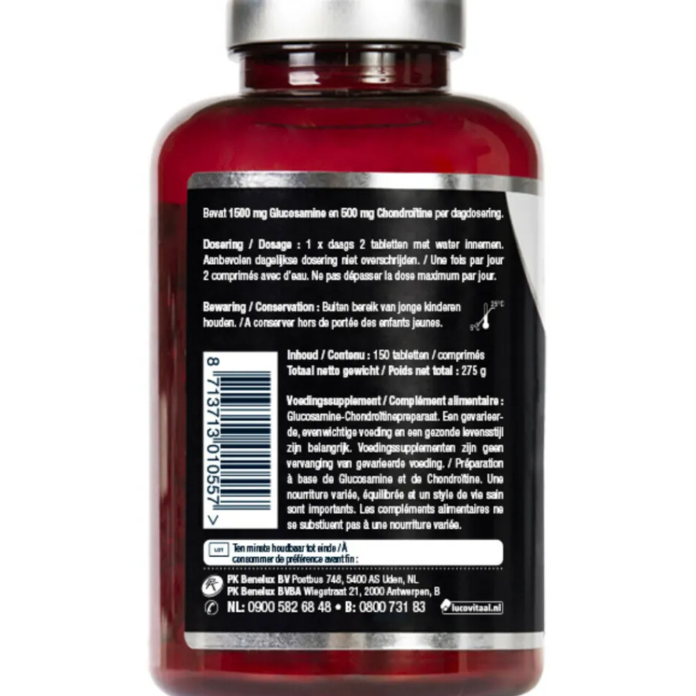 2x Glucosamine Chondroïtine 1500/500 mg 150 tabletten^Lucovitaal