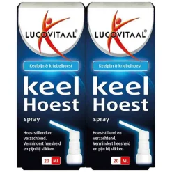 2x Hoest en Keelspray 20 ml^Lucovitaal Best