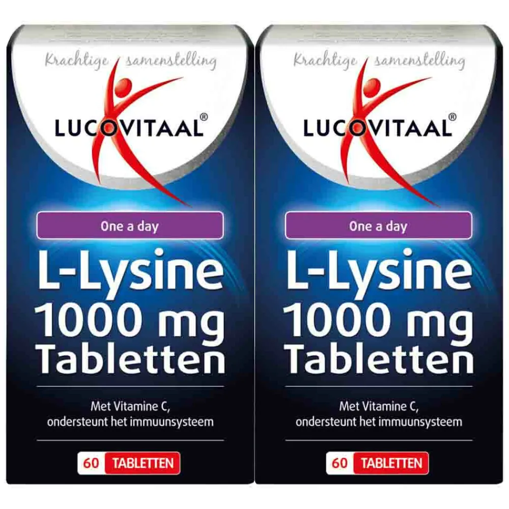 Weerstand & Energie|Speciale Bestanddelen<Lucovitaal 2x L-Lysine 1000 mg 60 tabletten