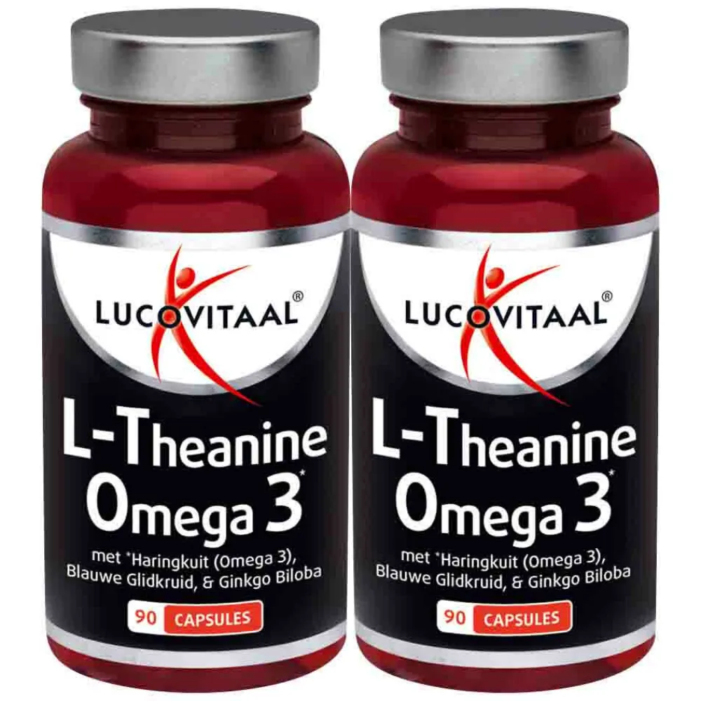 Discount 2x L-theanine Omega 3 90 capsules Rustgevend & Slapen