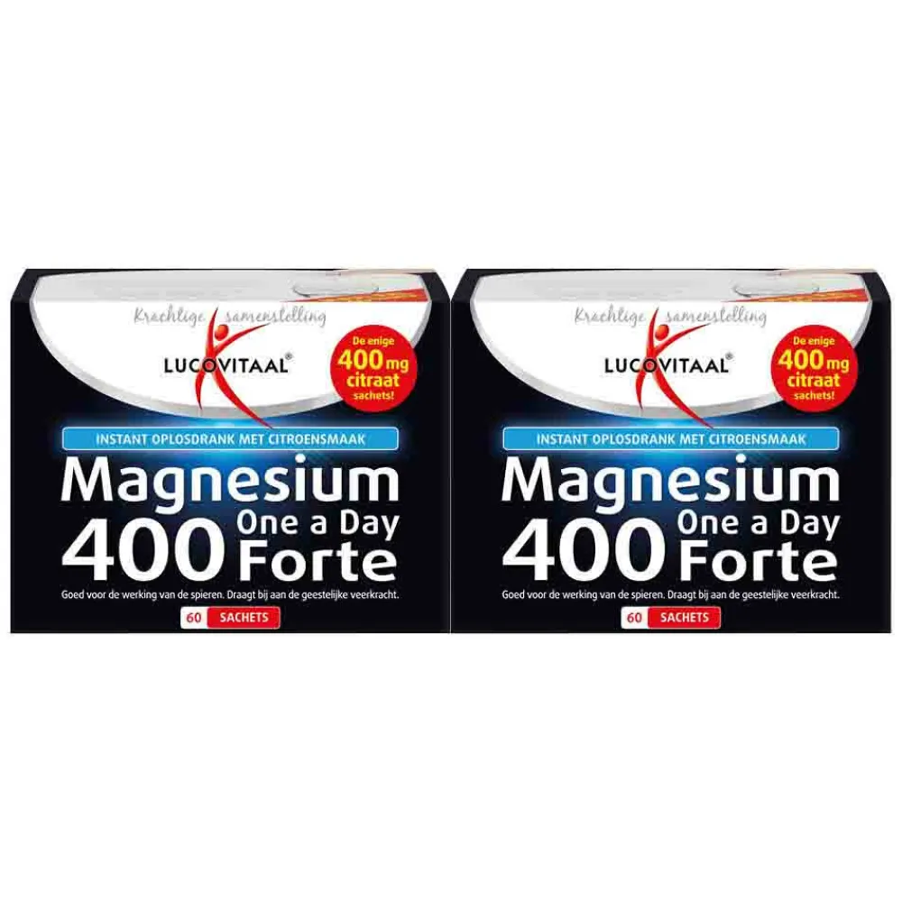 2x Magnesium 400 Forte One a Day 60 sachets^Lucovitaal Online