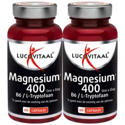 New 2x Magnesium 400 L-Tryptofaan 60 capsules Mineralen