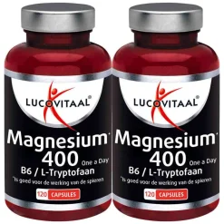 Mineralen<Lucovitaal 2x Magnesium 400 met l-tryptofaan 120 capsules