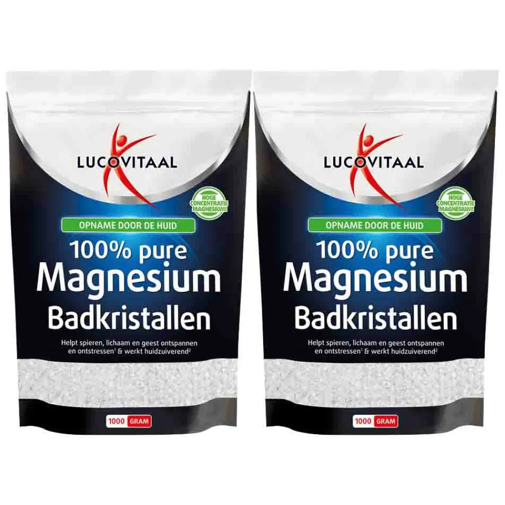 Bad & Douche<Lucovitaal 2x Magnesium Badkristallen 1 kg