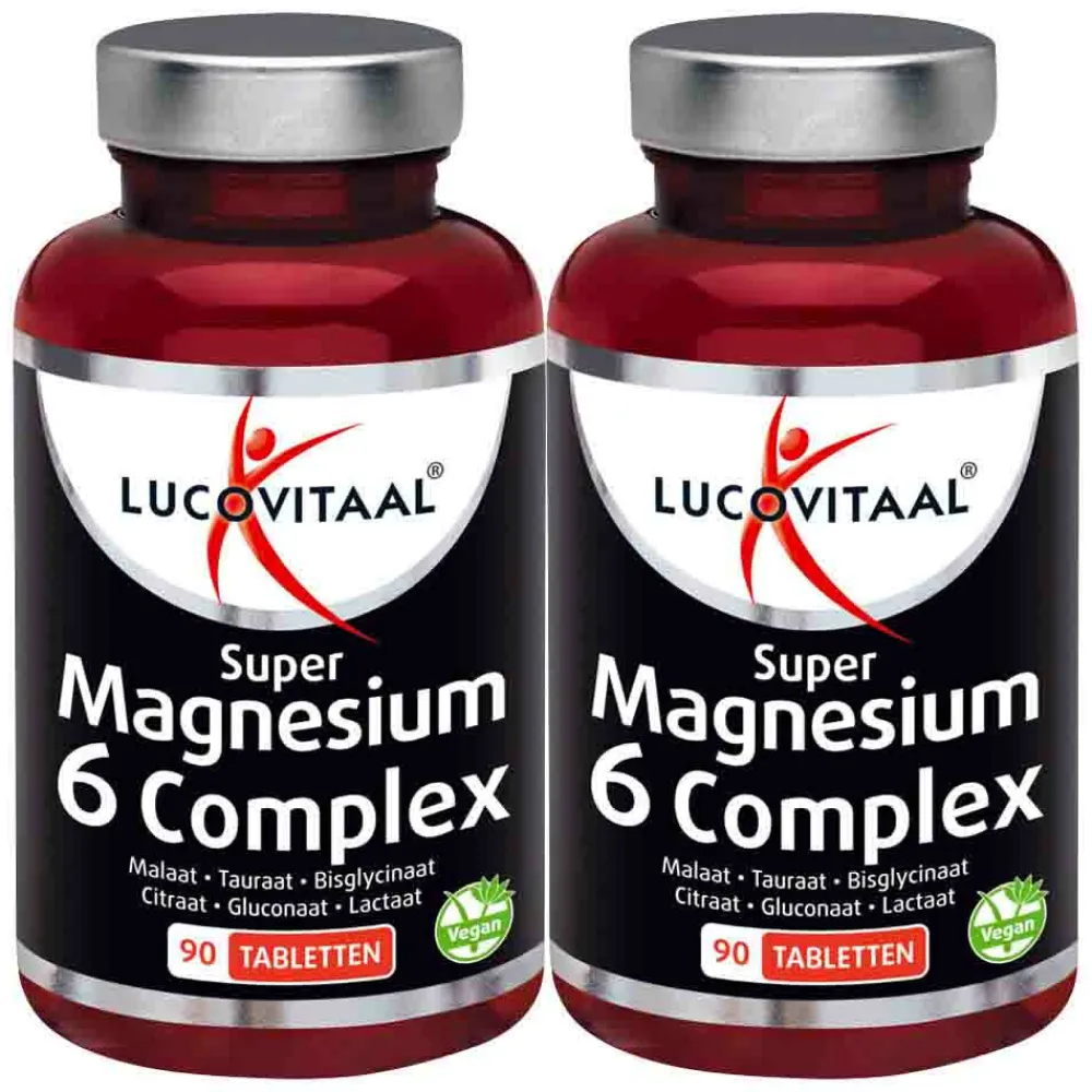 Outlet 2x Magnesium Super 6 Complex 90 tabletten Mineralen