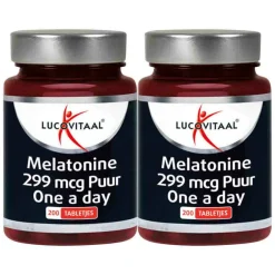 2x Melatonine Puur 0,299mcg 200 tabletten^Lucovitaal Hot