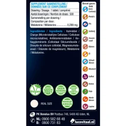 Speciale Bestanddelen<Lucovitaal 2x Melatonine Puur 0.299mg 500 tabletten