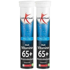 2x Multi 65+ Bruistabletten Mangosmaak 20 bruistabletten Vitaminen 50+