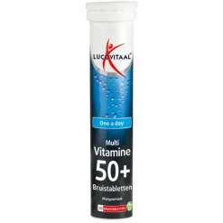 Vitaminen 50+<Lucovitaal 3x Multi 50+ Bruistabletten Mangosmaak 20 bruistabletten