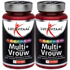 Mineralen<Lucovitaal 2x Multi + Compleet Vrouw 40 tabletten