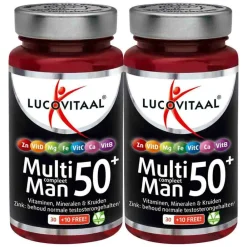 Vitaminen 50+<Lucovitaal 2x Multi Man Compleet 50+ Met Ginkgo Biloba 40 capsules