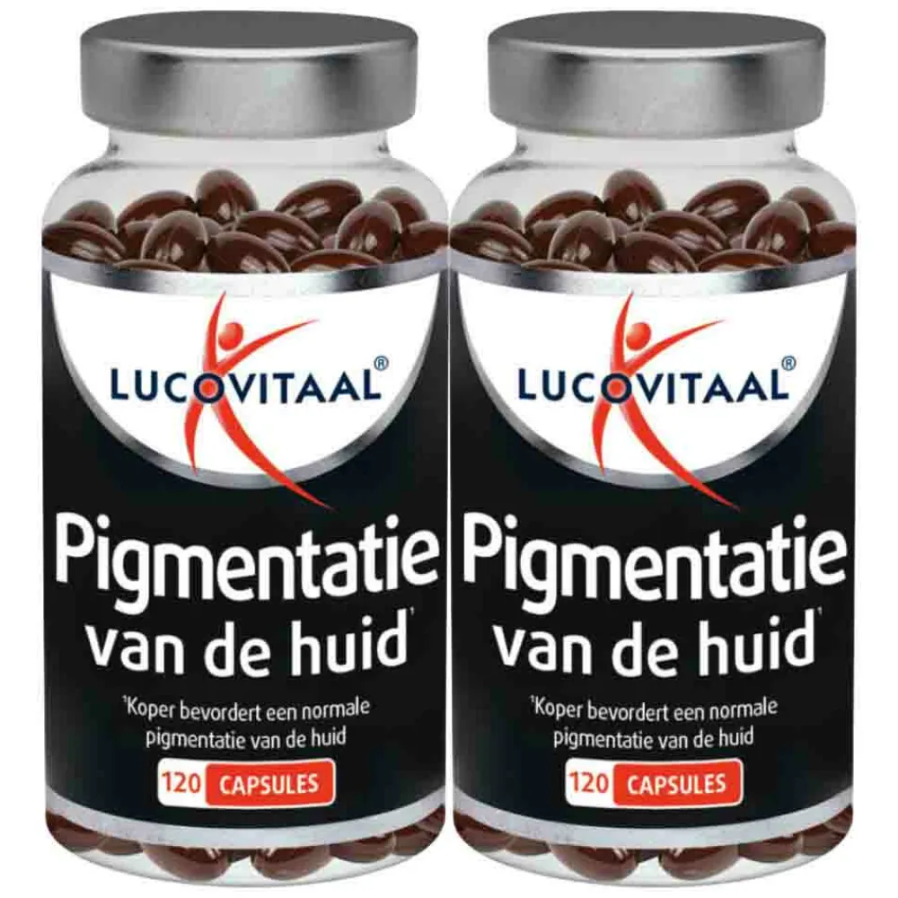 Voor Vrouw Of Man<Lucovitaal 2x Pigmentatie van de Huid 120 capsules