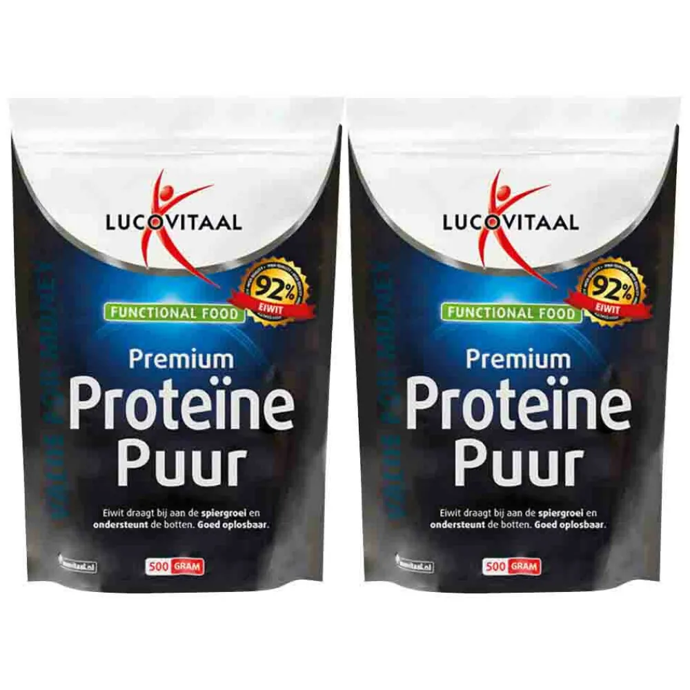 2x Premium Soja Proteïne Puur 500 gr^Lucovitaal Outlet