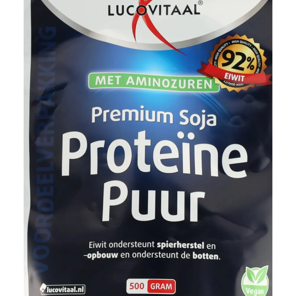 2x Premium Soja Proteïne Puur 500 gr^Lucovitaal Outlet