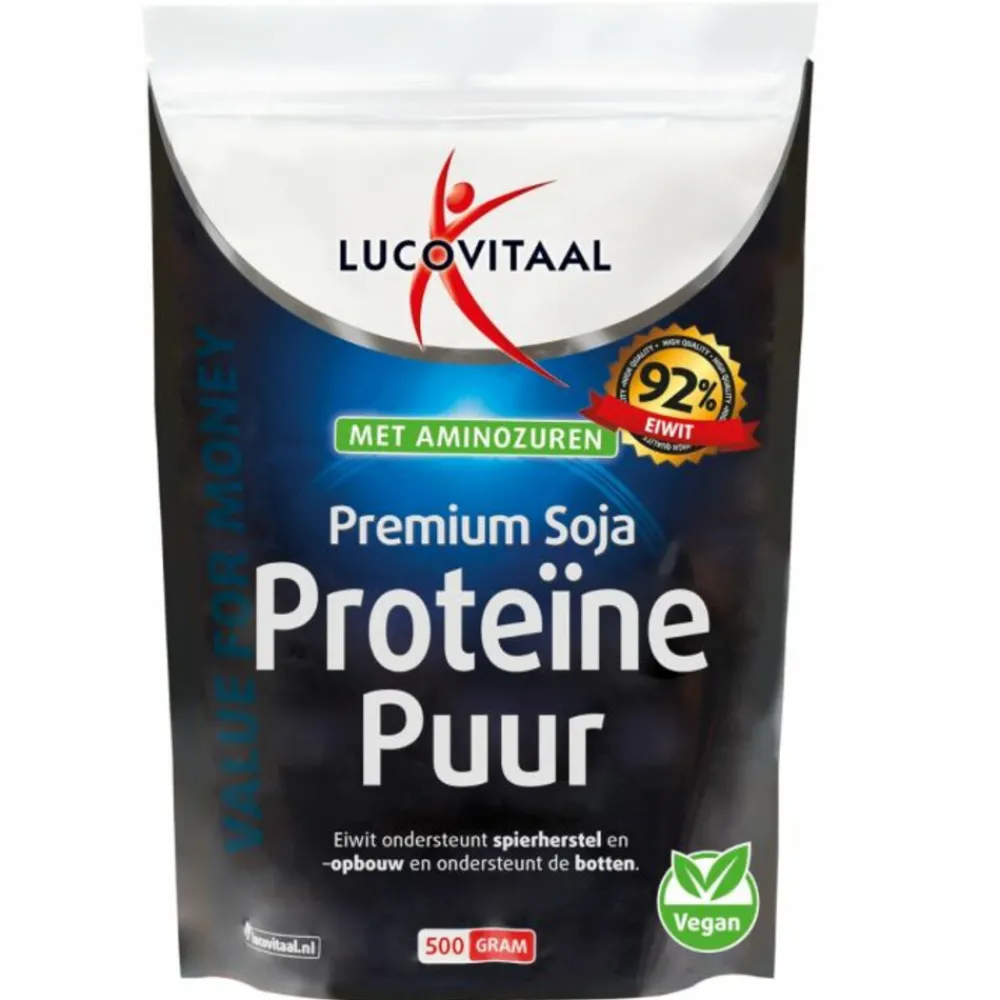 Sportvoeding & Drank|Speciale Bestanddelen<Lucovitaal 3x Premium Soja Proteïne Puur 500 gr