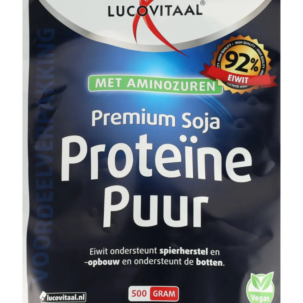 Sportvoeding & Drank|Speciale Bestanddelen<Lucovitaal 3x Premium Soja Proteïne Puur 500 gr