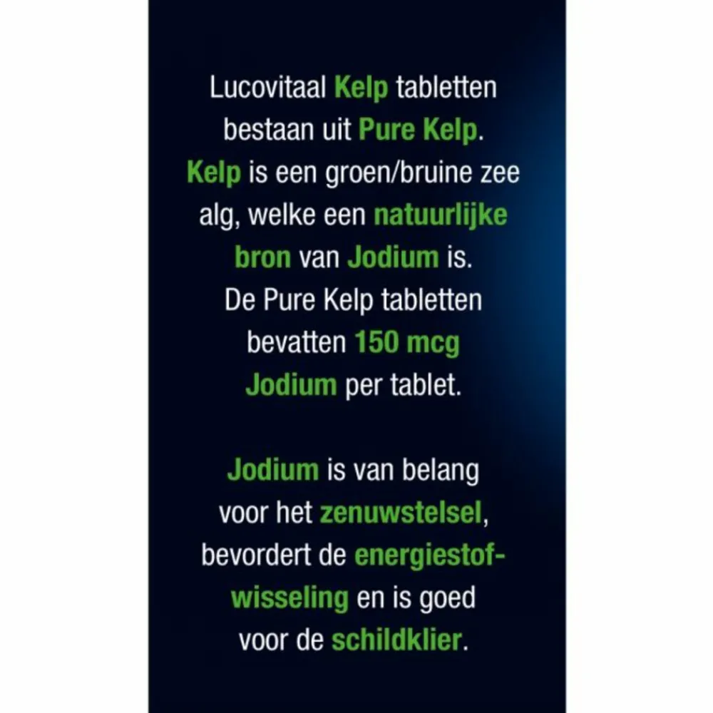 3x Pure Kelp 60 tabletten^Lucovitaal Online