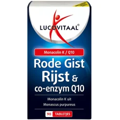 2x Rode Gist Rijst & Q10 90 tabletten Hart, Bloed & Cholesterol