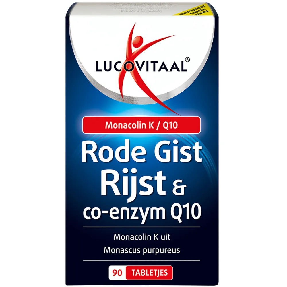2x Rode Gist Rijst & Q10 90 tabletten Hart, Bloed & Cholesterol
