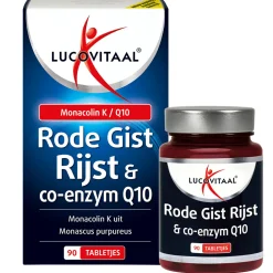 2x Rode Gist Rijst & Q10 90 tabletten Hart, Bloed & Cholesterol