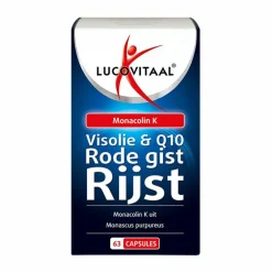 Hart, Bloed & Cholesterol<Lucovitaal 2x Rode Gist Rijst met Visolie en Q10 63 capsules
