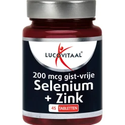 Discount 2x Selenium & Zink 200 mcg Gistvrij 45 tabletten Mineralen