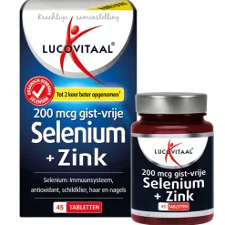 Discount 2x Selenium & Zink 200 mcg Gistvrij 45 tabletten Mineralen