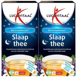 Thee<Lucovitaal 2x Slaap Thee Vegan 20 stuks