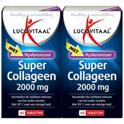 Discount 2x Super Collageen 2000 mg 60 tabletten Voor Vrouw Of Man