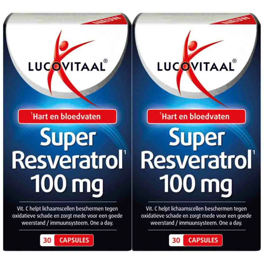 Hart, Bloed & Cholesterol<Lucovitaal 2x Super Resveratrol 100 mg 30 capsules