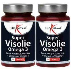 2x Super Visolie Omega 3-6 30 capsules^Lucovitaal Clearance