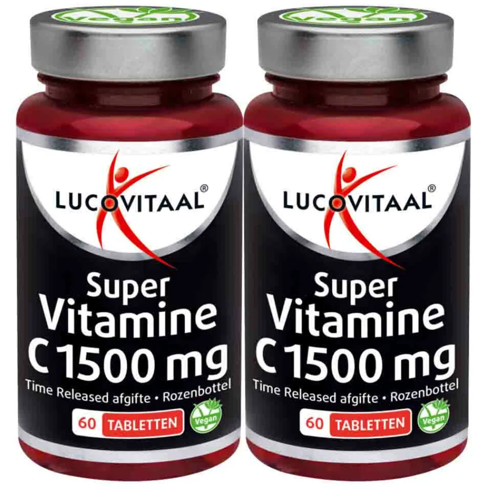 New 2x Super Vitamine C1500 Time Released 60 tabletten Vitaminen