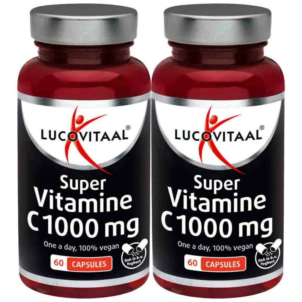 Sale 2x Super Vitamine C 1000mg Vegan 60 Capsules Vitaminen