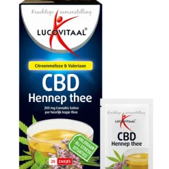 Thee<Lucovitaal 3x Thee Hennep CBD 20 stuks