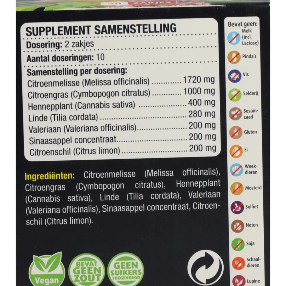 Thee<Lucovitaal 3x Thee Hennep CBD 20 stuks