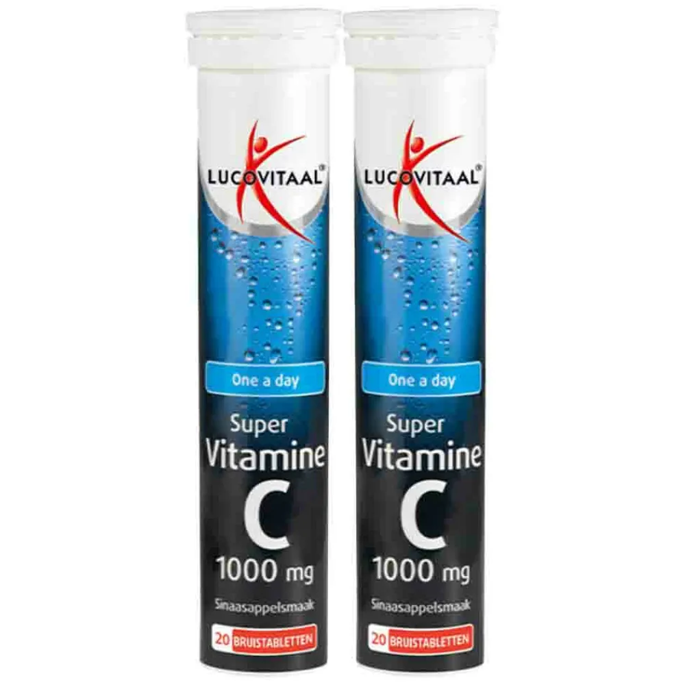 Sale 2x Vitamine C 1000mg 20 bruistabletten Vitaminen