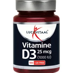 Vitaminen<Lucovitaal 2x Vitamine D3 25mcg 120 capsules