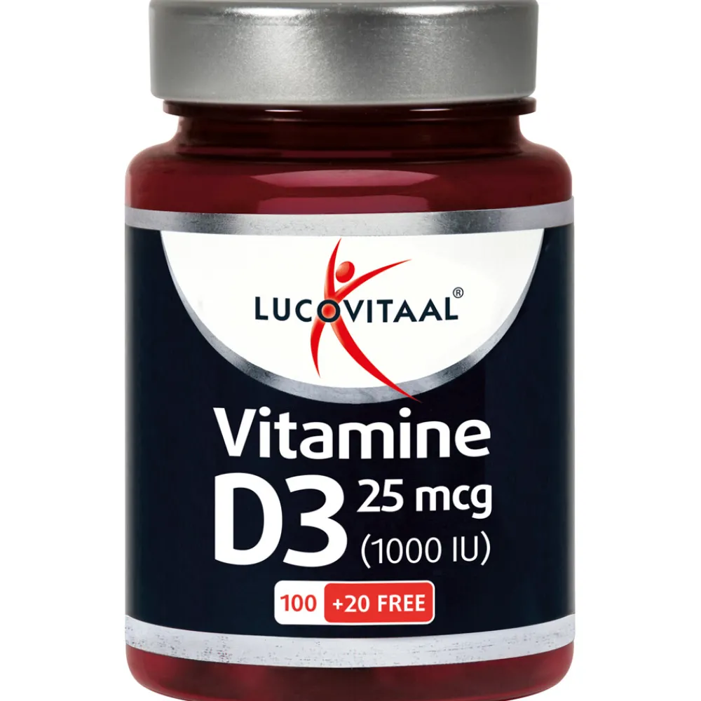 Vitaminen<Lucovitaal 2x Vitamine D3 25mcg 120 capsules