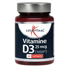 New 2x Vitamine D3 25mcg 60 capsules Vitaminen