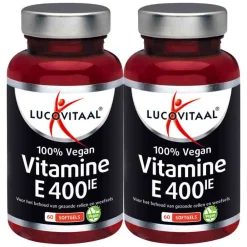 Vitaminen<Lucovitaal 2x Vitamine E 400 IE 100% Vegan 60 capsules