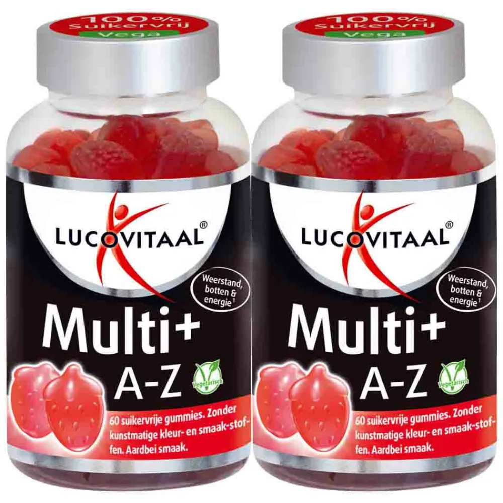 2x Vitamine Gummies Multi+ A tot Z 60 Gummies^Lucovitaal New