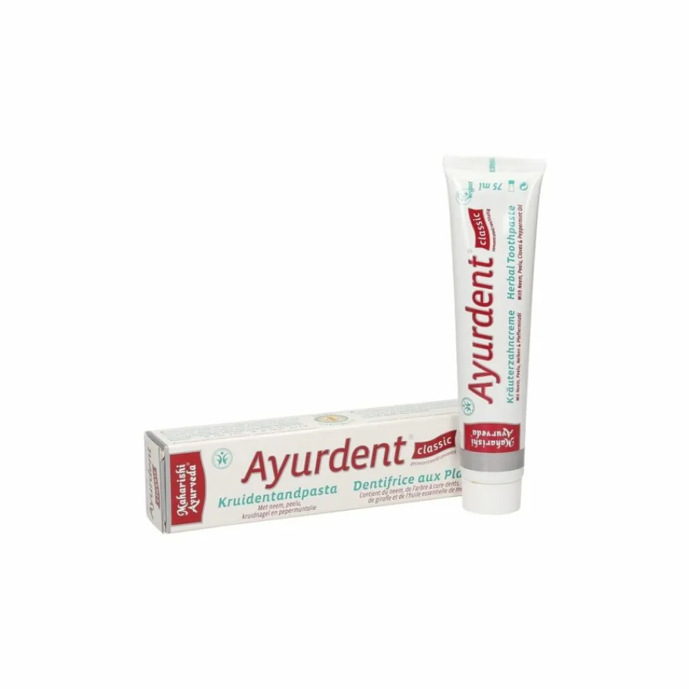 Clearance 3x Ayurdent Tandpasta Classic 75 ml Spoelen & Poetsen