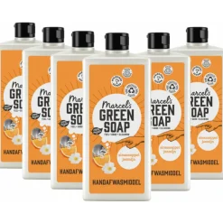 6x Marcel's Green Soap Afwasmiddel Sinaasappel & Jasmijn 500 ml^Marcels Green Soap Sale