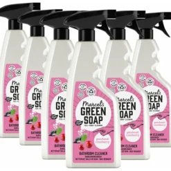 Outlet 6x Marcel's Green Soap Badkamerreiniger Patchouli & Cranberry 500 ml Badkamerartikelen