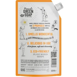 6x Marcel's Green Soap Handzeep Sinaasappel & Jasmijn Navul Stazak 500 ml^Marcels Green Soap Best
