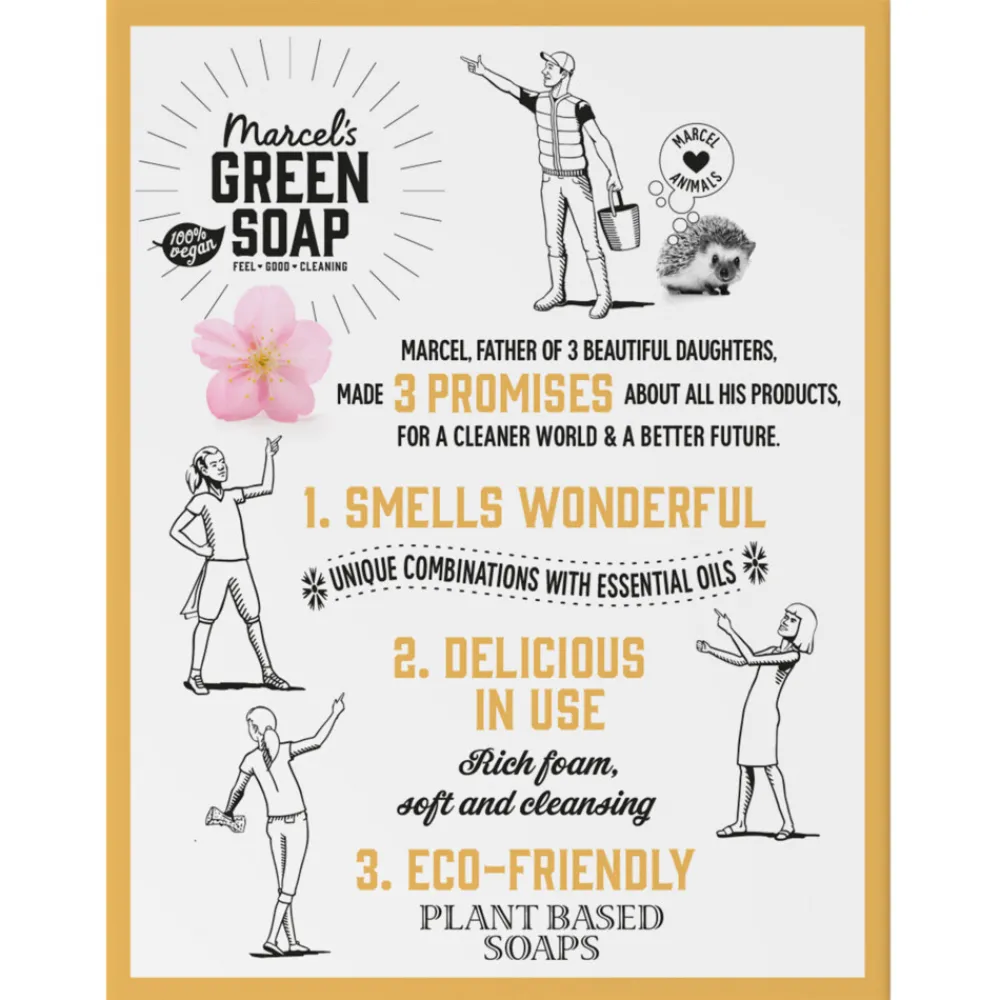 3x Marcel's Green Soap Shampoobar Vanilla & Cherry Blossom 90 gr^Marcels Green Soap Sale