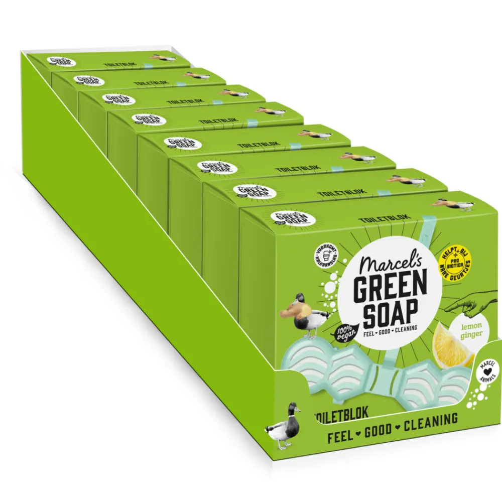8x Marcel's Green Soap Toiletblok Citroen & Gember^Marcels Green Soap Discount